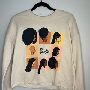 Barbie Squares Cropped Crewneck
